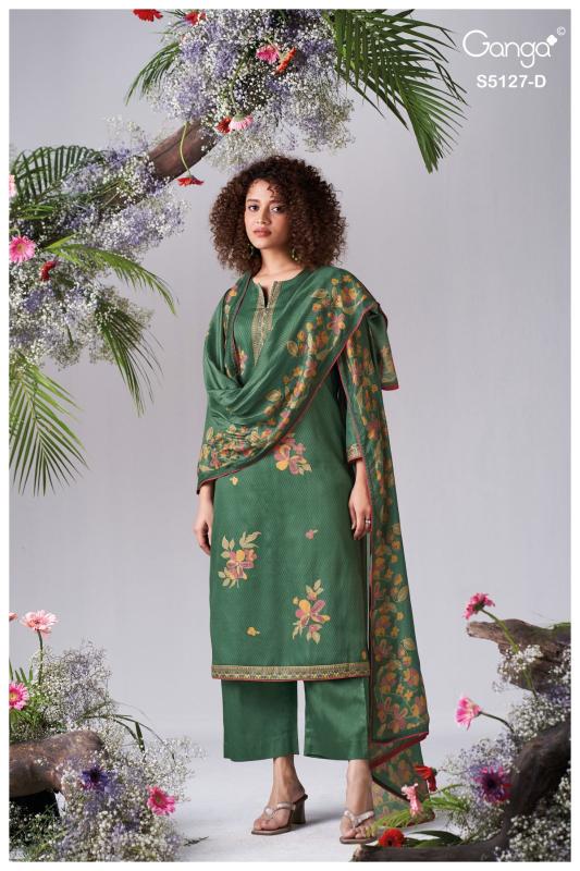 Ganga gessie 5127 dress material at wholesale price